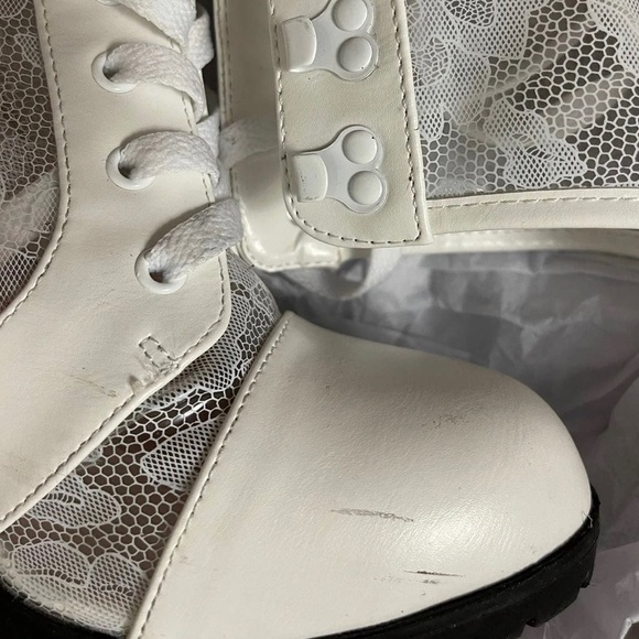 White Lace Booties - Picture 2 of 2